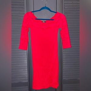 Bebe stretch / fitted red dress